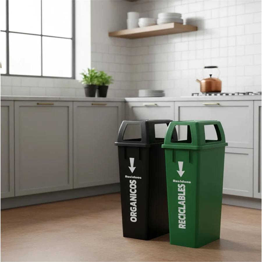 Cesto reciclable RSU BOX modelo 8358, detalle