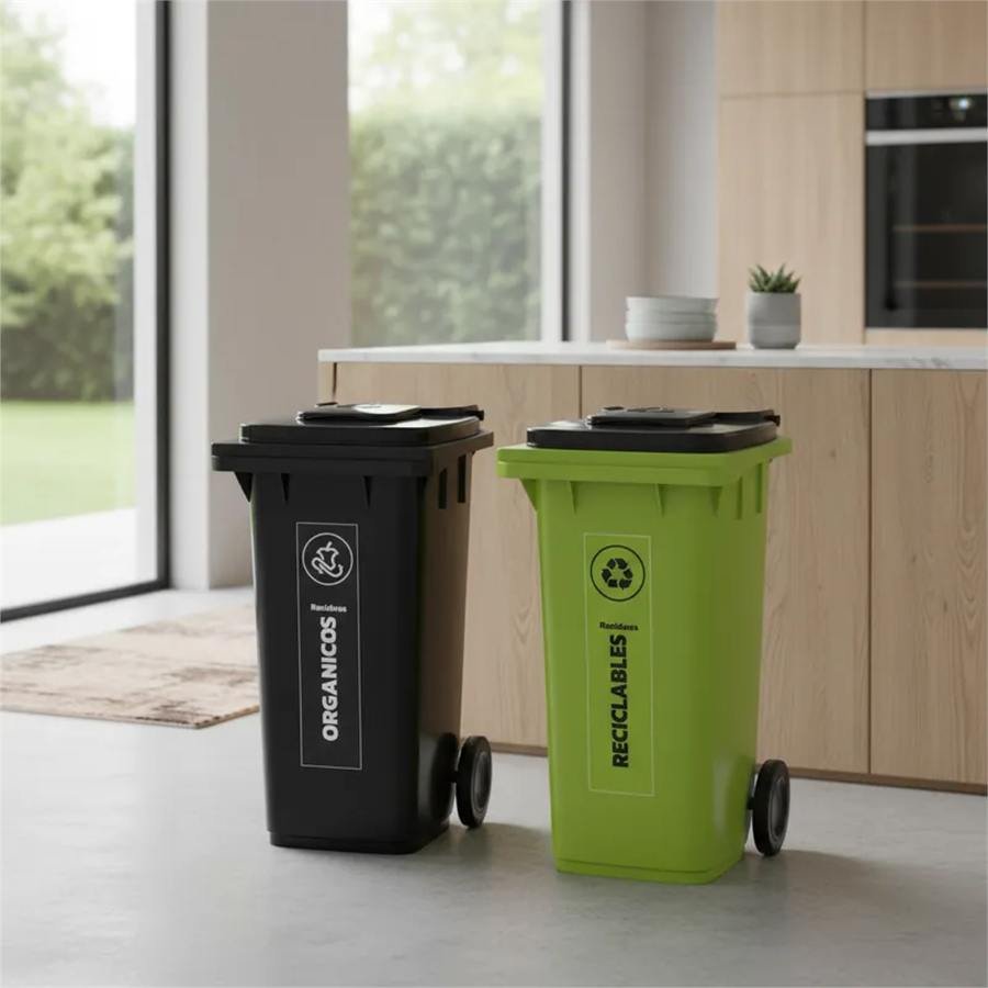Set de cestos adaptables RSU BOX para separar residuos