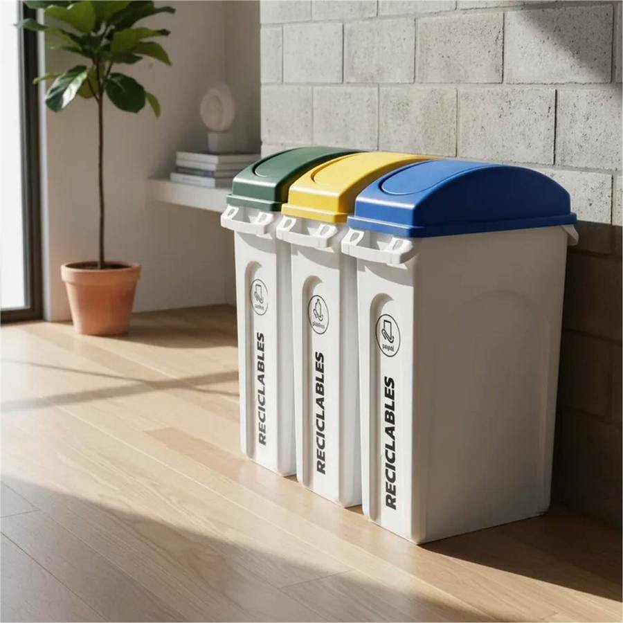 Set de cestos vaivén RSU BOX línea EA75, ambientado