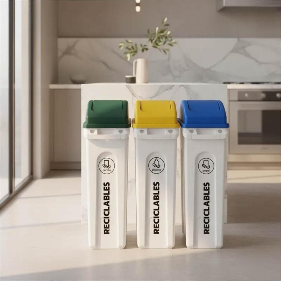Set de cestos vaivén RSU BOX línea EA87 en cocina
