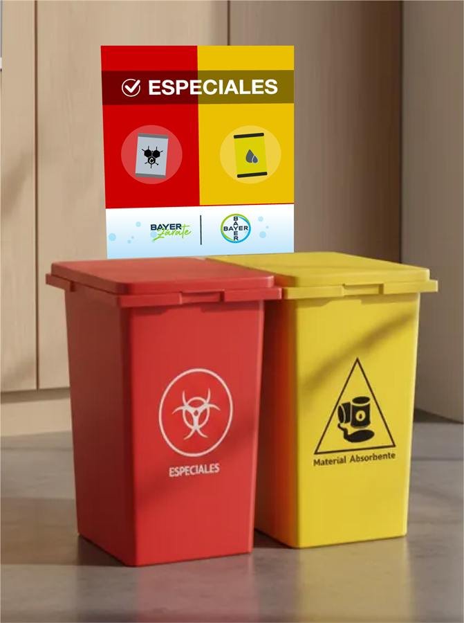 Contenedor especial con señalética medioambiental RSU BOX