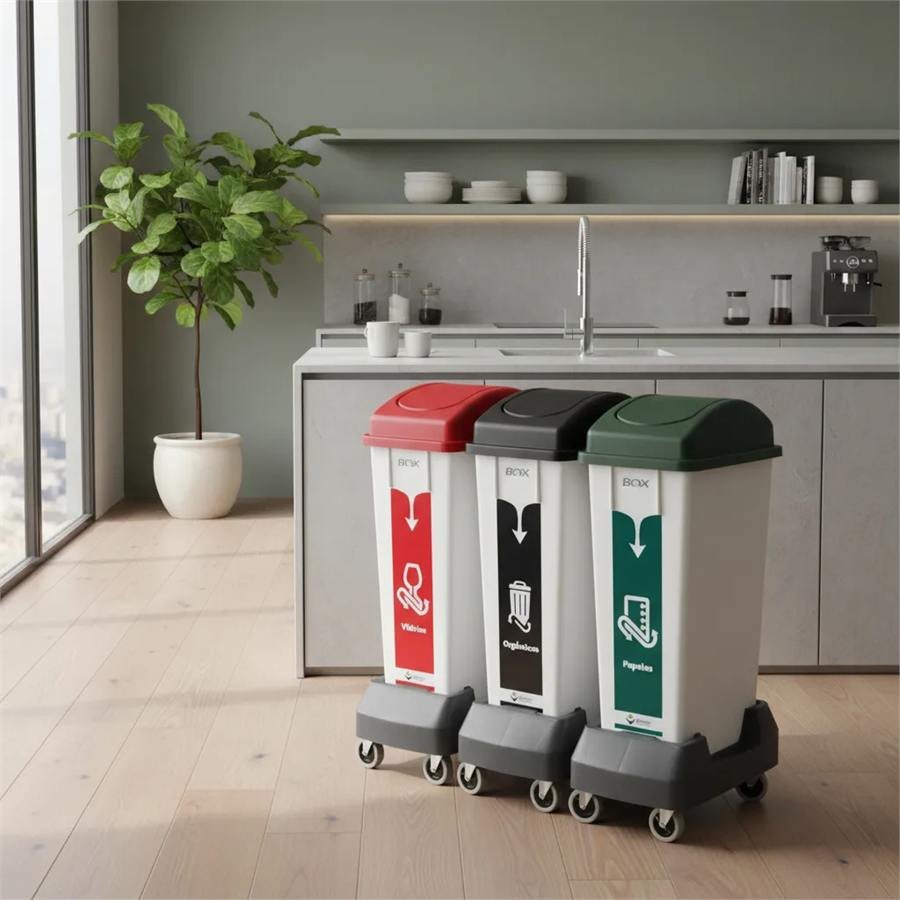 Contenedor de residuos con gráfica ambiental RSU BOX